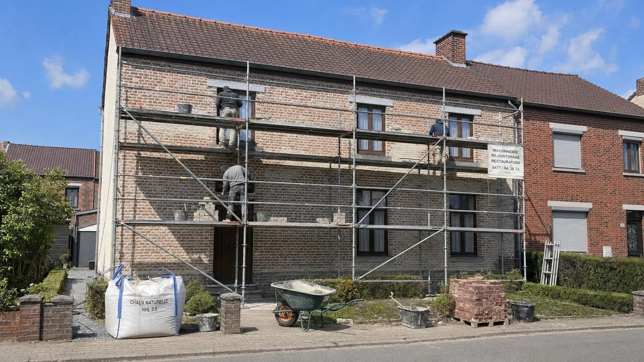 Gevelrenovatie in Genk